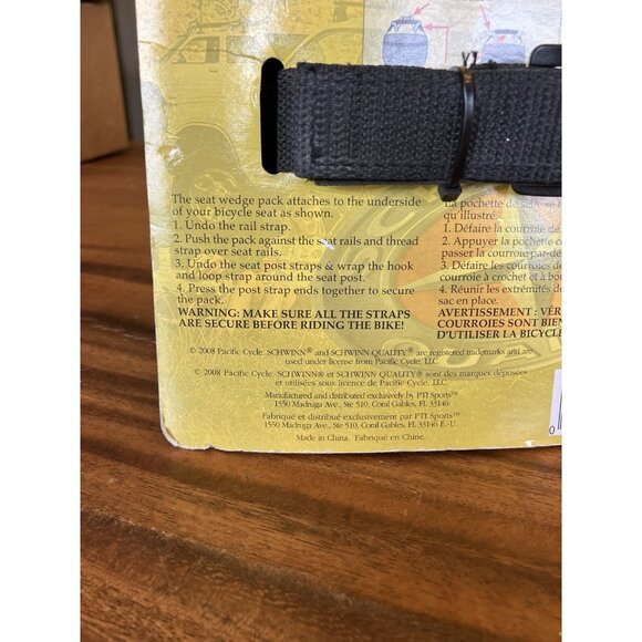 SCHWINN Bicycle Under Seat Pack Water Resistant Nylon Reflective NEW - Picture 14 of 16